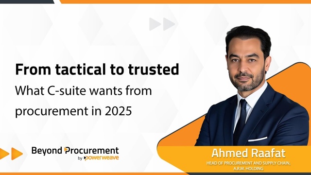 From Tactical to Trusted: What C-Suite Wants from Procurement in 2025