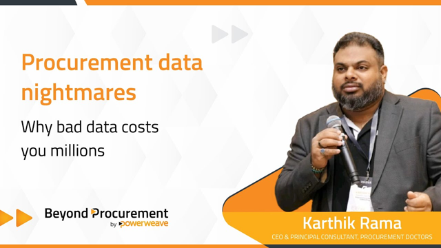 Procurement Data Nightmares: Fixing Your Data Quality Issues